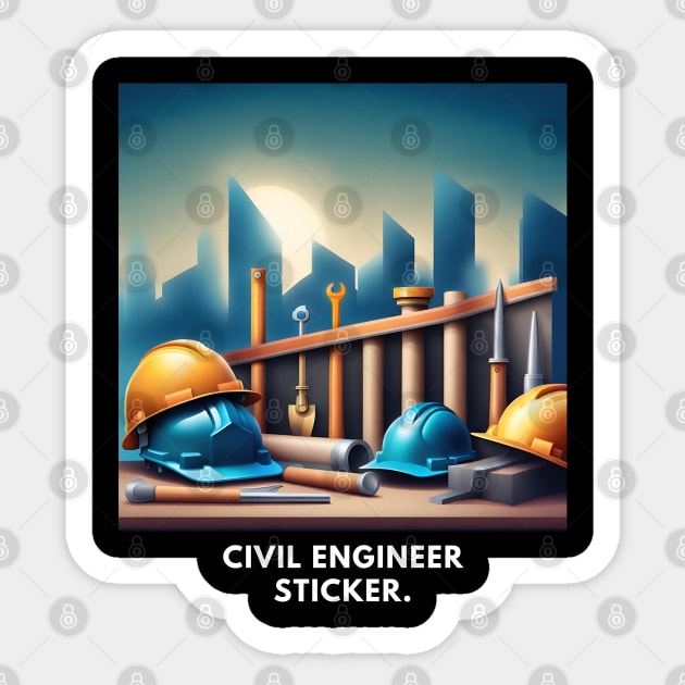 Civil engineer Sticker by BlackMeme94